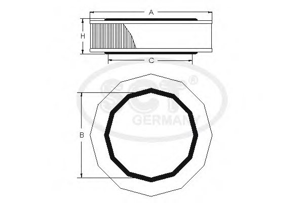 SCT Germany SB 241 Air Filter